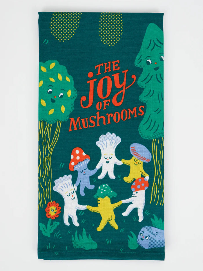 JOY OF MUSHROOMS DISH TOWEL-BLUE Q