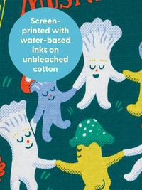 JOY OF MUSHROOMS DISH TOWEL-BLUE Q