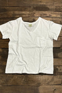 MOON DANCE V-NECK TEE-PARCHMENT-JADED GYPSY