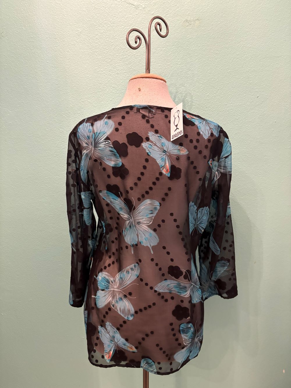 BLUE BUTTERFLY SWING JACKET- ARIS A