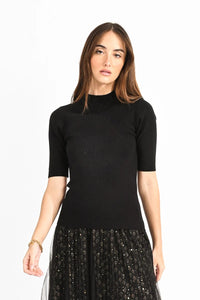 LADIES KNITTED SWEATER-BLACK-MOLLY BRACKEN