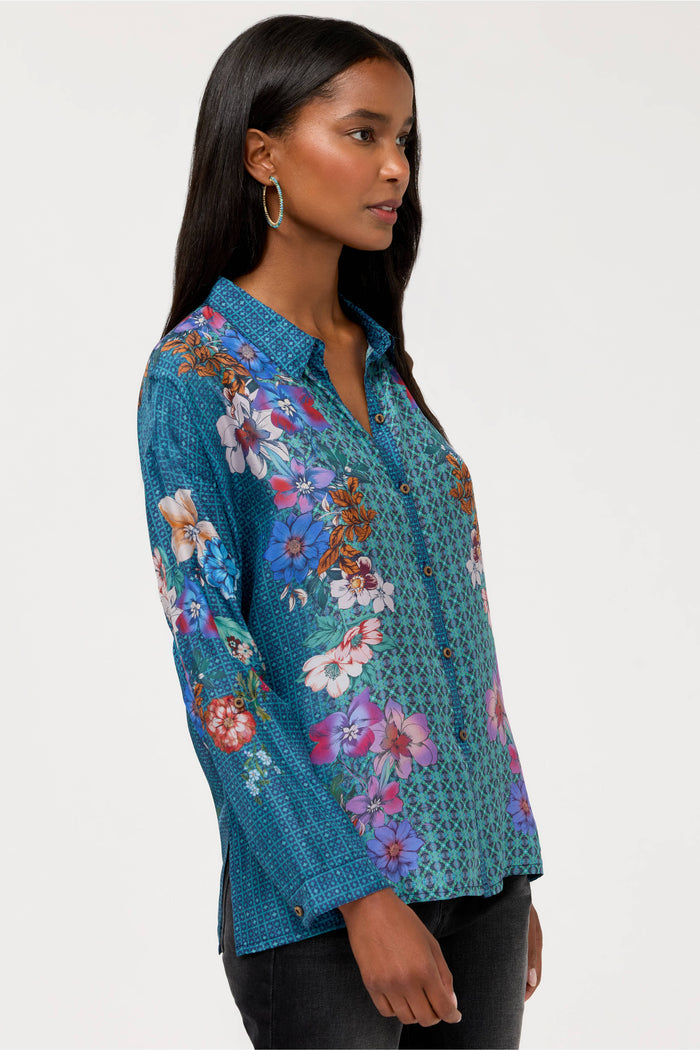 LUISA SHIRT-DEWFLOWER-JOHNNY WAS