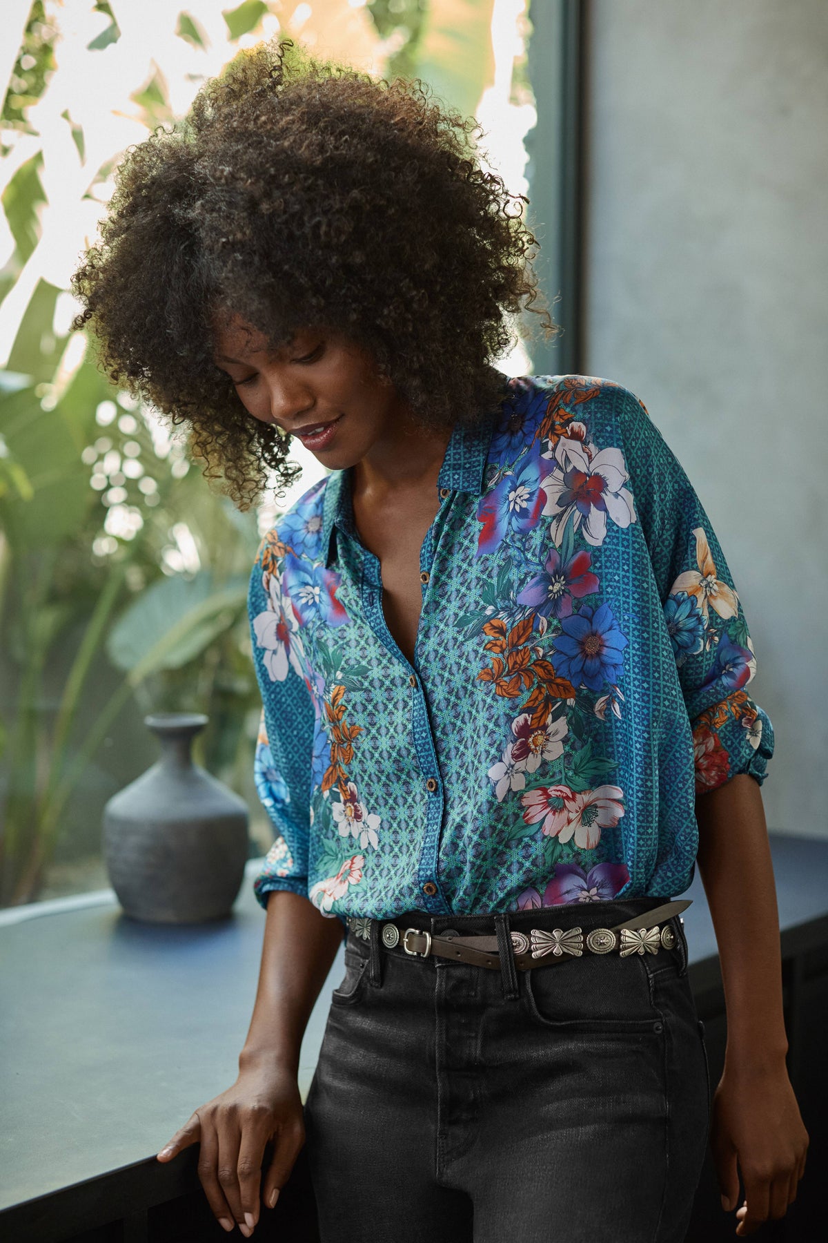 LUISA SHIRT-DEWFLOWER-JOHNNY WAS