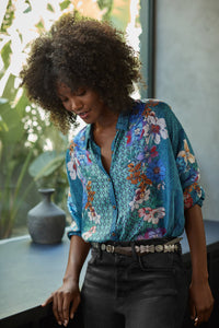 LUISA SHIRT-DEWFLOWER-JOHNNY WAS