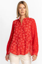 PINE DESI BLOUSE-MARS RED-JOHNNY WAS