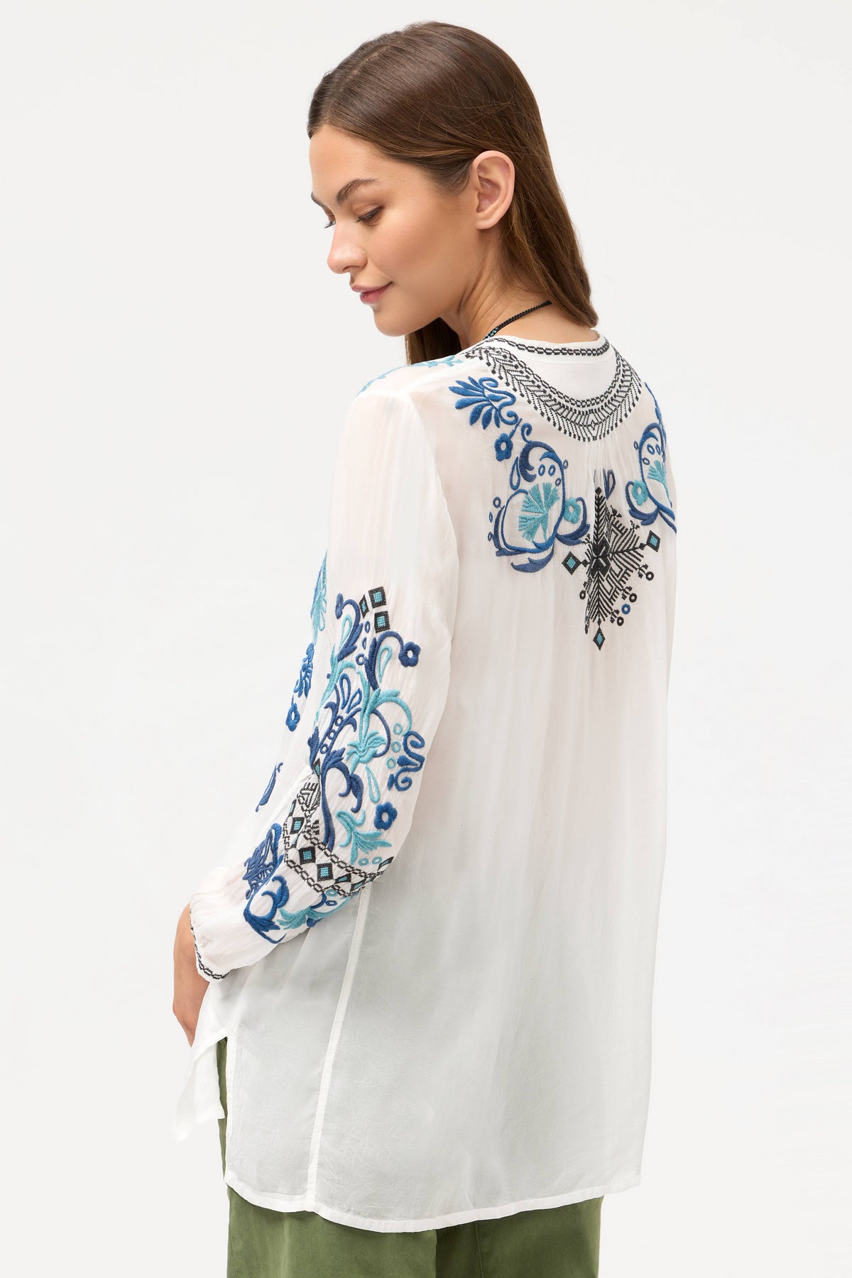 ROMILLY TUNIC-WHITE-JOHNNY WAS