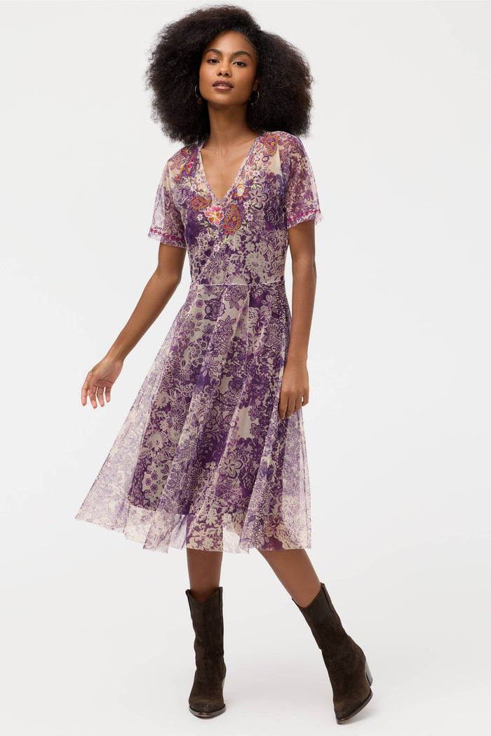 WENDI MESH DRESS(SLIP)-SANYA-JOHNNY WAS