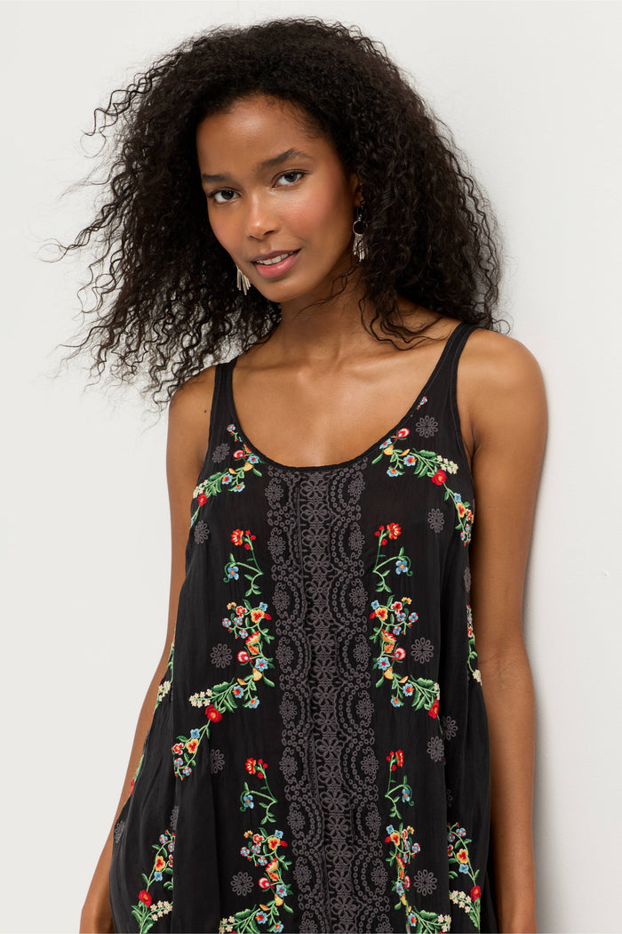 MIA DRESS(SLIP)-BLACK-JOHNNY WAS