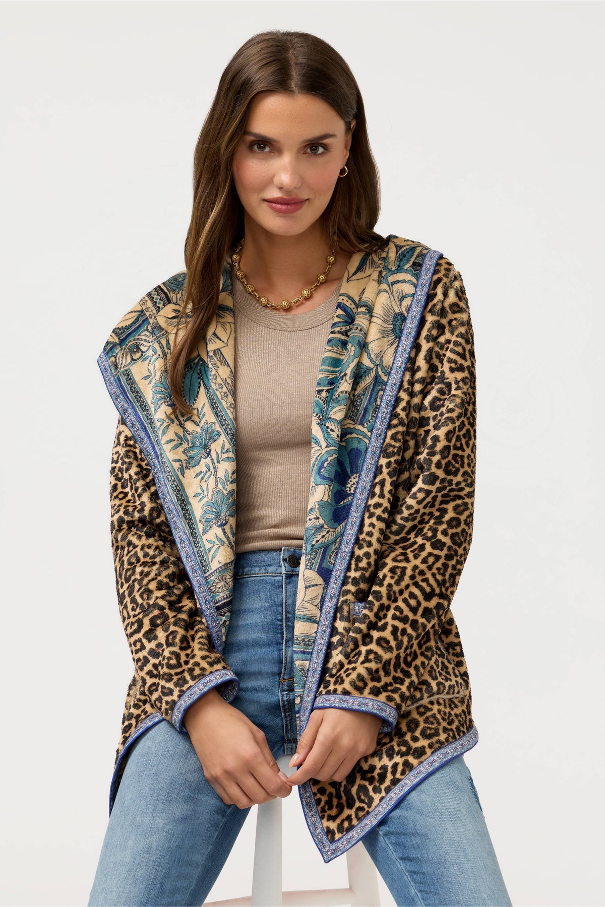 JOAN SHERPA JACKET(REVERSIBLE)-ATHENE-JOHNNY WAS