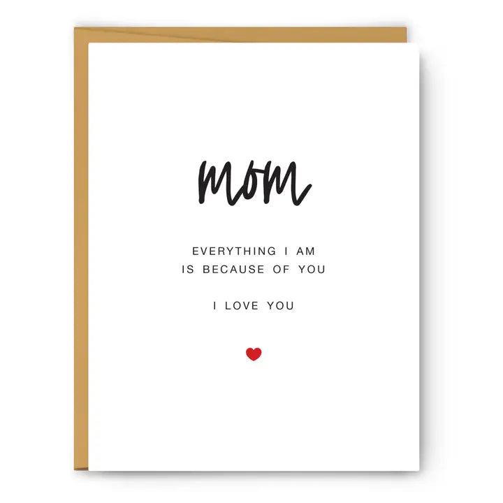 MOM-EVERYTHING I AM-MOTHER'S DAY CARD-FOOTNOTES