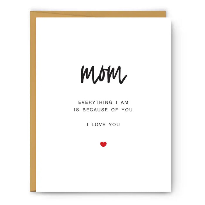 MOM-EVERYTHING I AM-MOTHER'S DAY CARD-FOOTNOTES