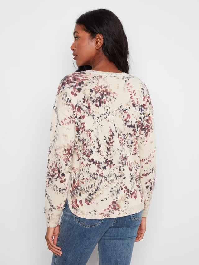 L/S CREW NECK ROUND HEM SWEATER-POETRY-CHARLIE B