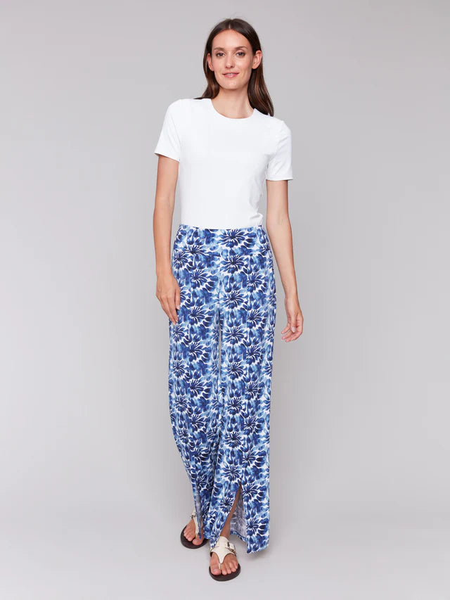 LILY PRINT WIDE LEG PANT-CHARLIE B
