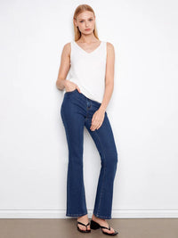 REVERSE CAMI TANK-WHITE-CHARLIE B