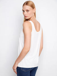 REVERSE CAMI TANK-WHITE-CHARLIE B