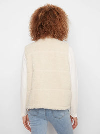 REVERISBLE PLAID SHERPA VEST-CHARLIE B