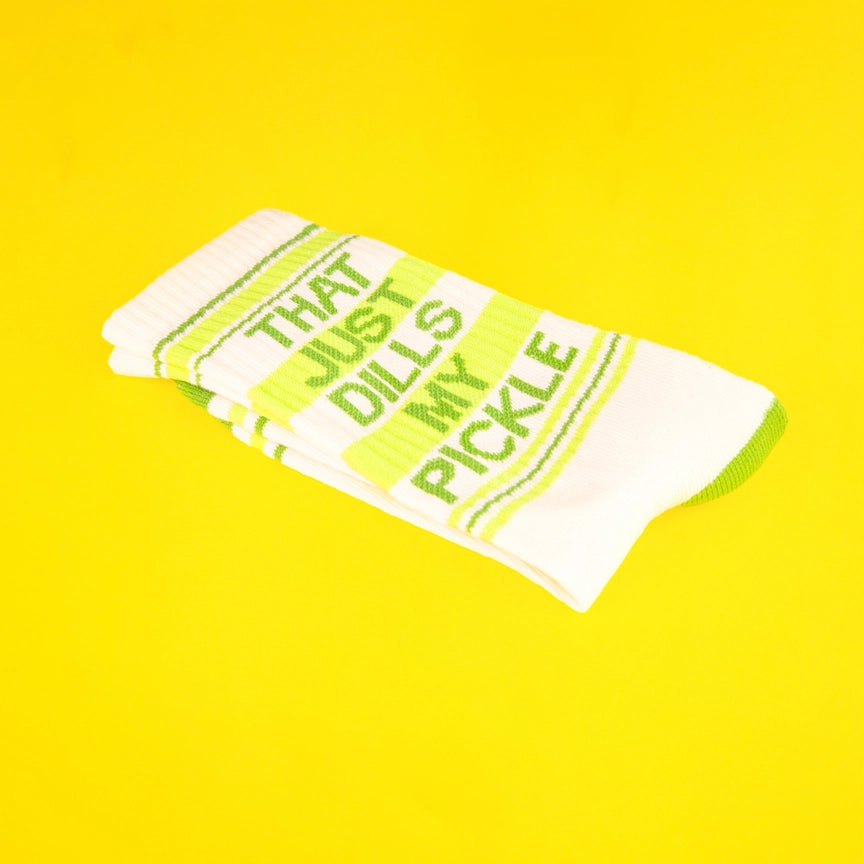 THAT JUST DILLS MY PICKLE CREW SOCKS-GUMBALL POODLE