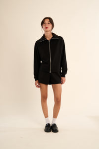 DORA ZIP JACKET-BLACK-GABRIELLE BY MOLLY BRACKEN