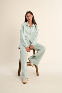 DORA ZIP JACKET-SAGE-GABRIELLE BY MOLLY BRACKEN