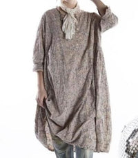 EUROPEAN COTTON EATHELYN DRESS-KALAMKARI-MAGNOLIA PEARL-DRESS 697
