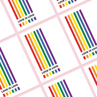 LOVE IS LOVE-PRIDE GREETING CARD-FOOTNOTES