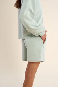 EDIE HALF SIP TOP-SAGE-GABRIELLE BY MOLLY BRACKEN