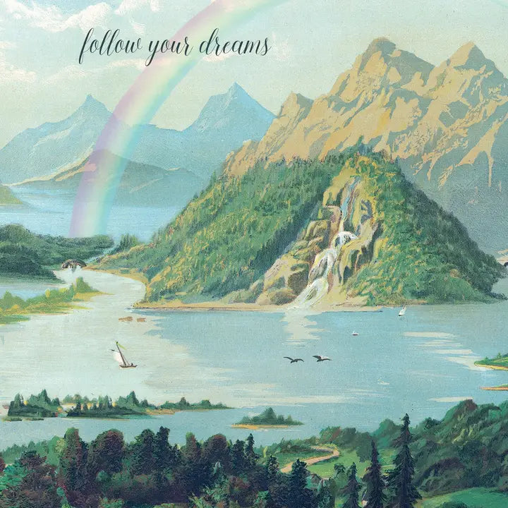 FOLLOW YOUR DREAMS GREETING CARD-P.FLYNN