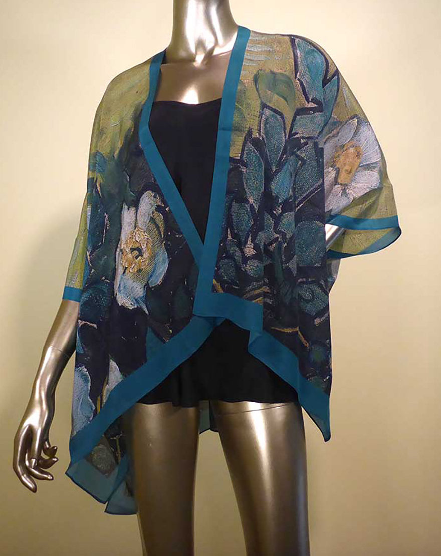 SILK SHORT KIMOMO JACKET-COCOON HOUSE