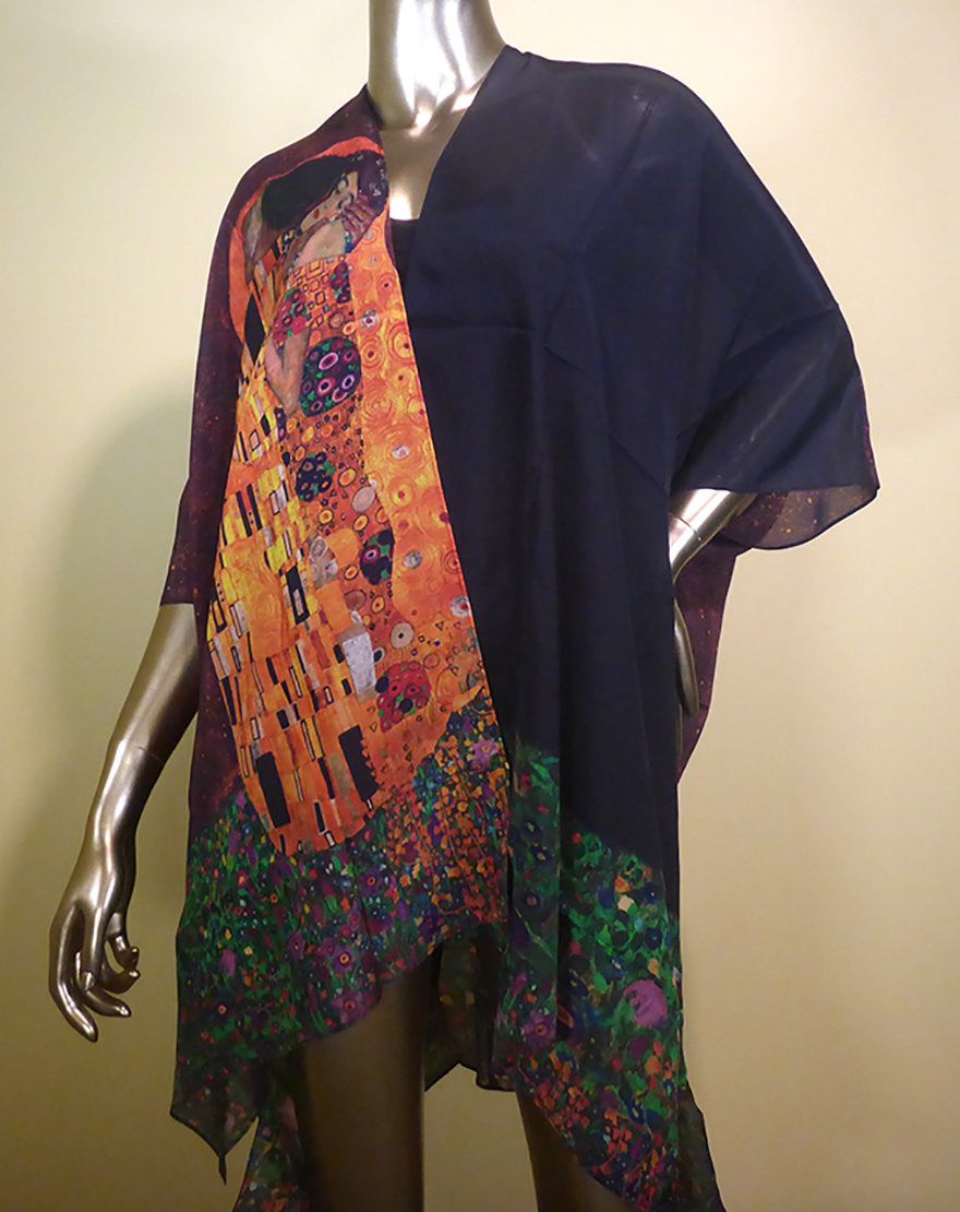 LONG SILK KIMONO JACKET-COCOON HOUSE