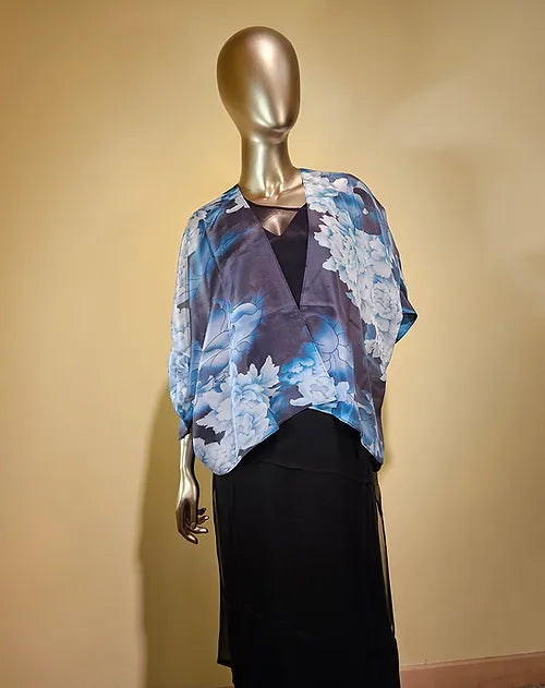 SILK KIMOMO JACKET-COCOON HOUSE