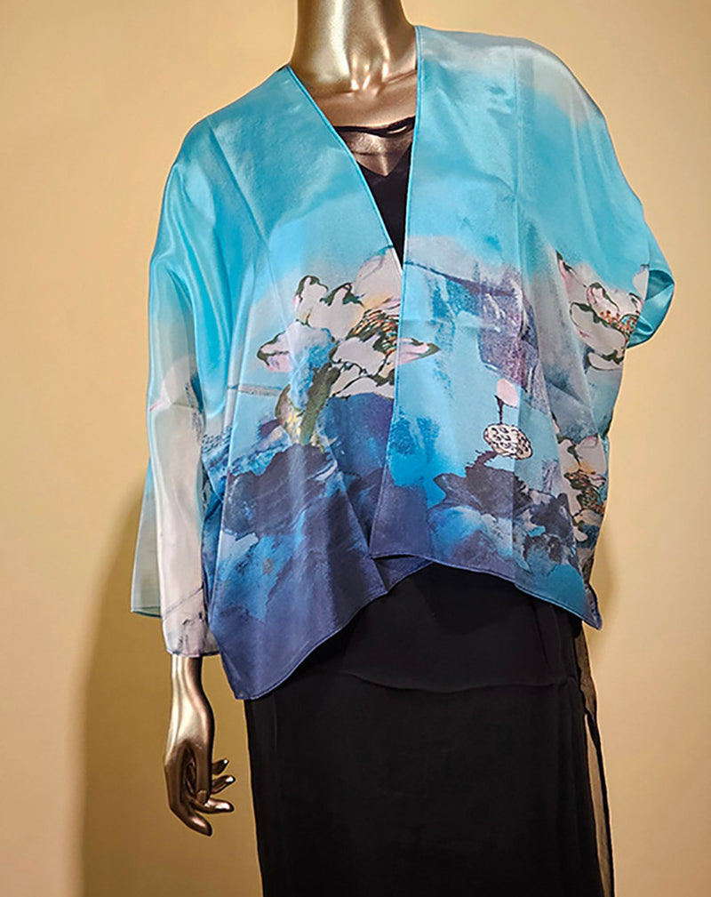 SILK KIMOMO JACKET-COCOON HOUSE