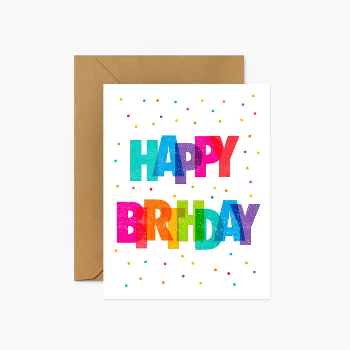 HAPPY BIRTHDAY COLORFUL-BIRTHDAY CARD-FOOTNOTES