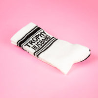 TROPHY HUSBAND CREW SOCKS-GUMBALL POODLE