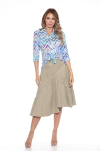 CHEVRON HAZE-SABRINA SHIRT-CARINE APPAREL