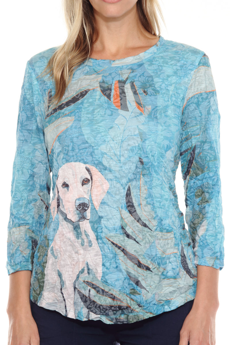 DREAM HOUND ROUND NECK TOP-CARINE