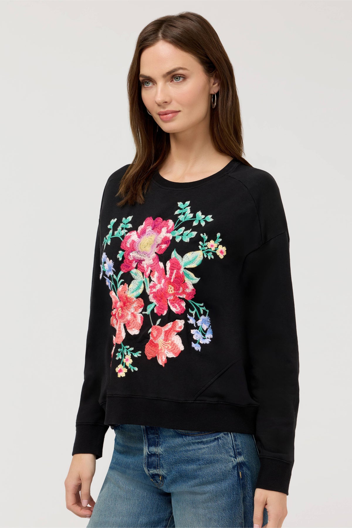 SEAMED SWEATSHIRT-CELIORA-BLACK-JOHNNY WAS