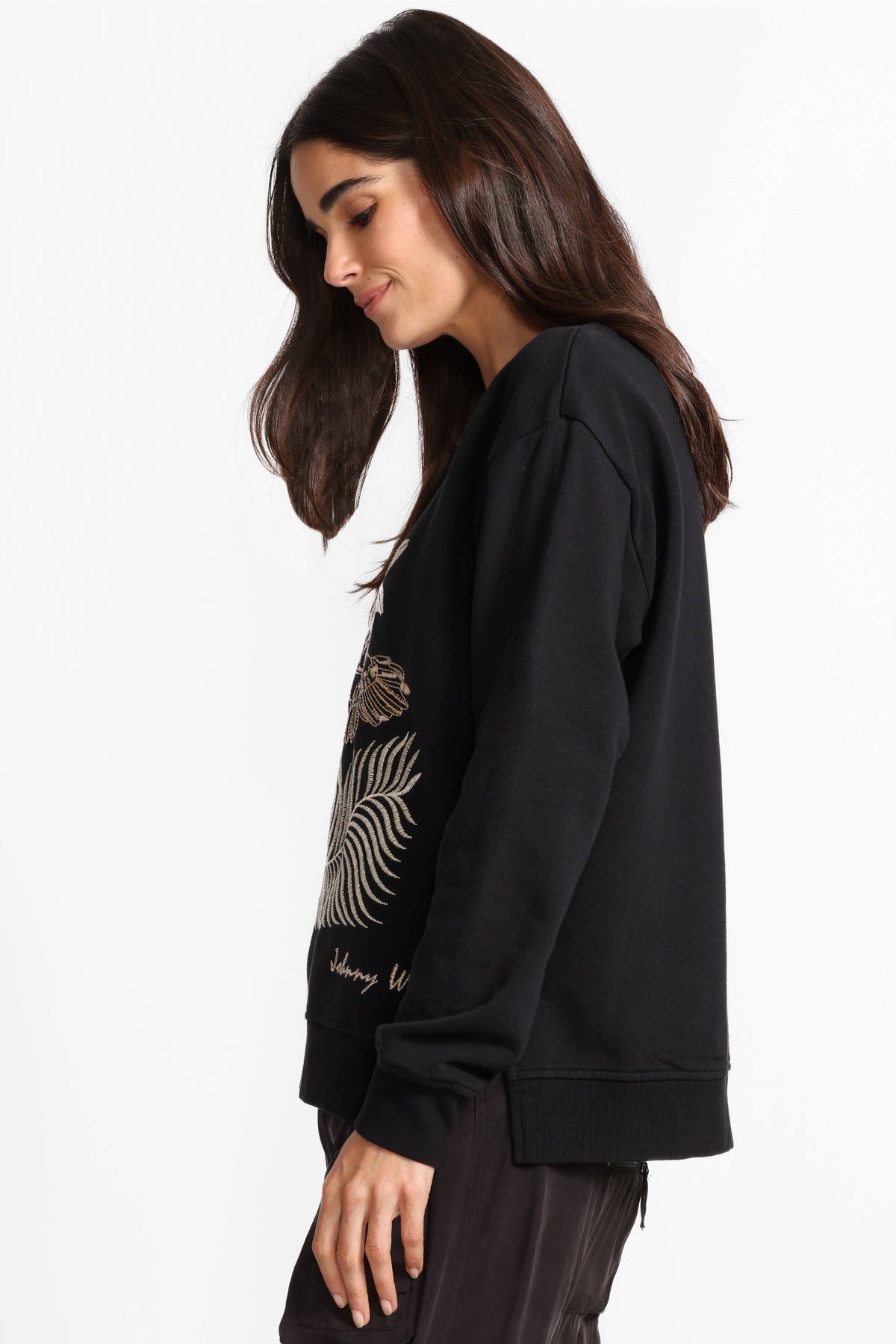 PAJARO SWEATSHIRT-BLACK-JOHNNY WAS