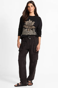 PAJARO SWEATSHIRT-BLACK-JOHNNY WAS