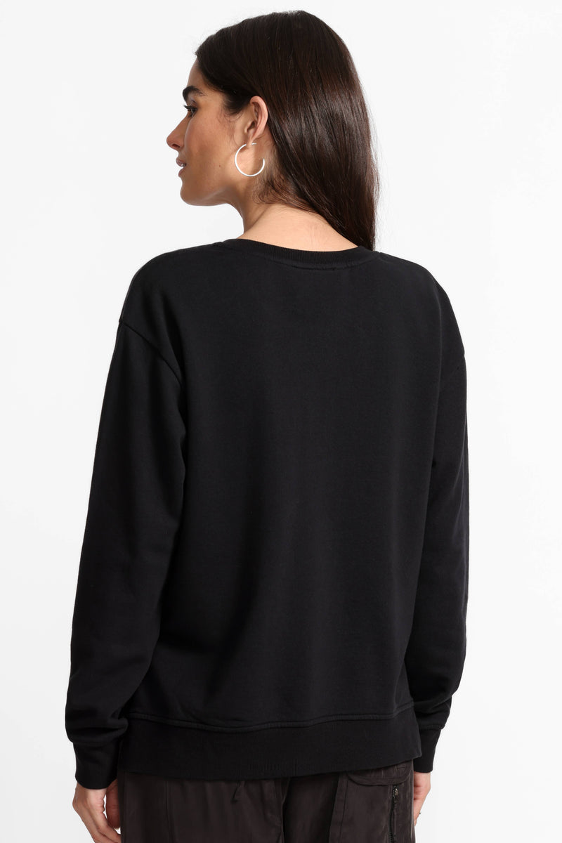 PAJARO SWEATSHIRT-BLACK-JOHNNY WAS