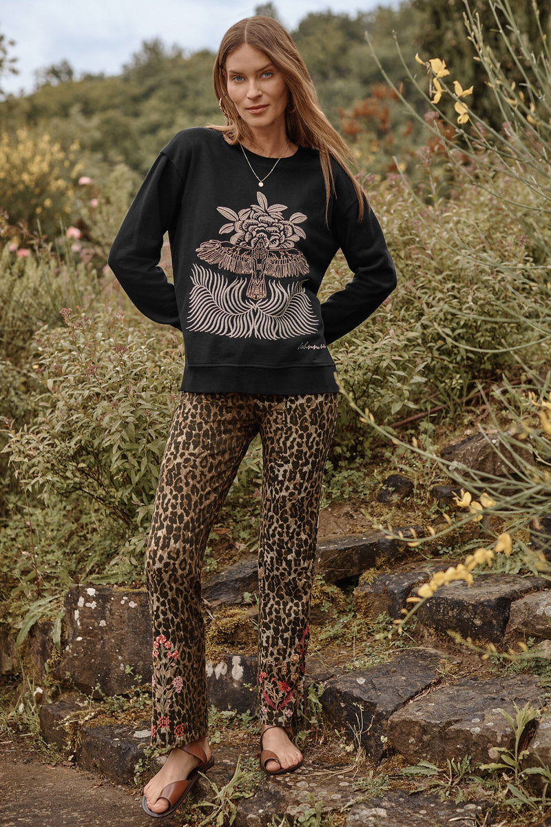 PAJARO SWEATSHIRT-BLACK-JOHNNY WAS