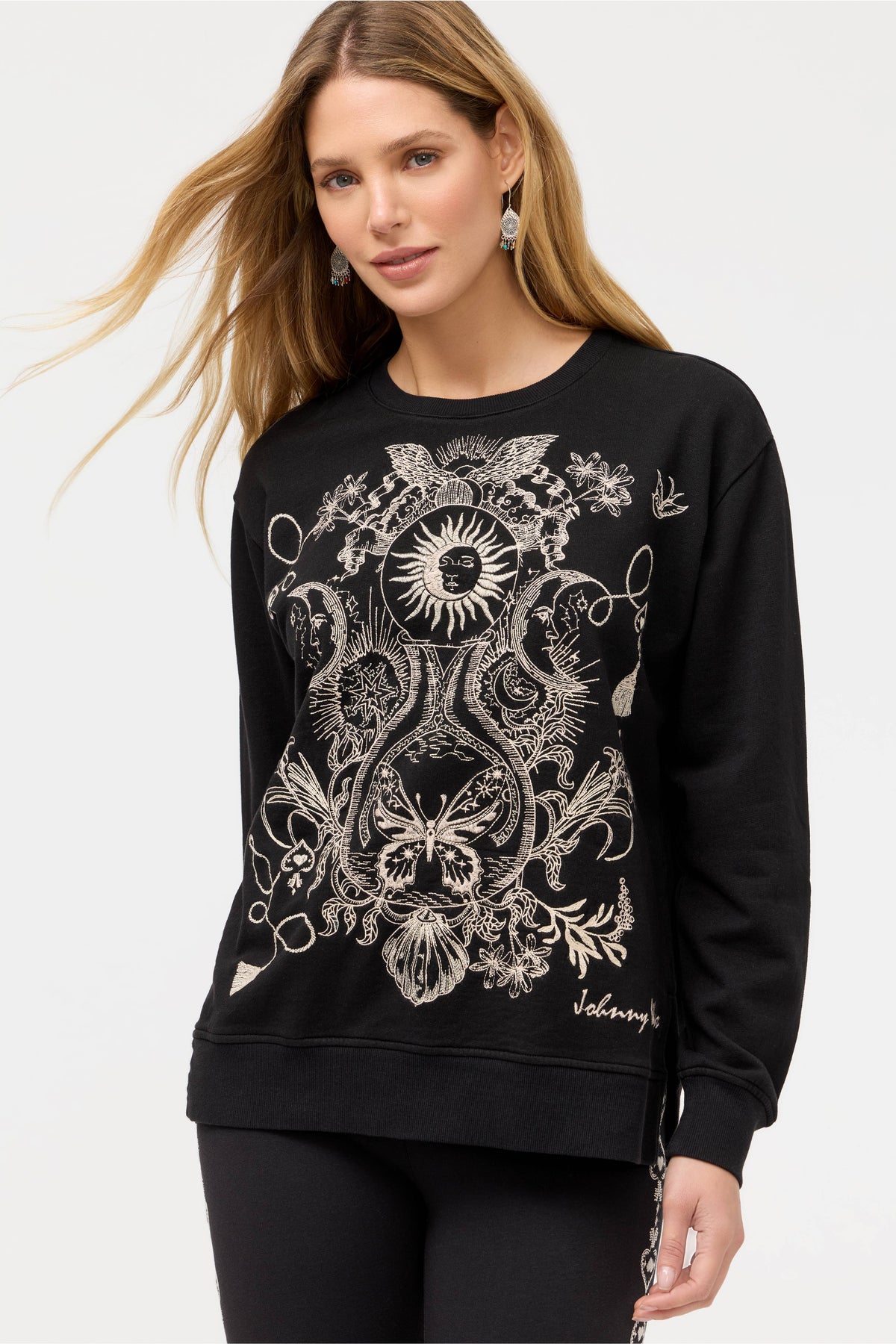 KRYSALLIS SWEATSHIRT-BLACK-JOHNNY WAS