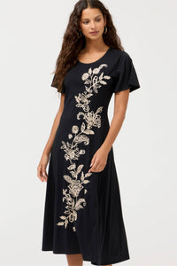 FLUTTER SLEEVE KNIT DRESS-ELOWEN-JOHNNY WAS