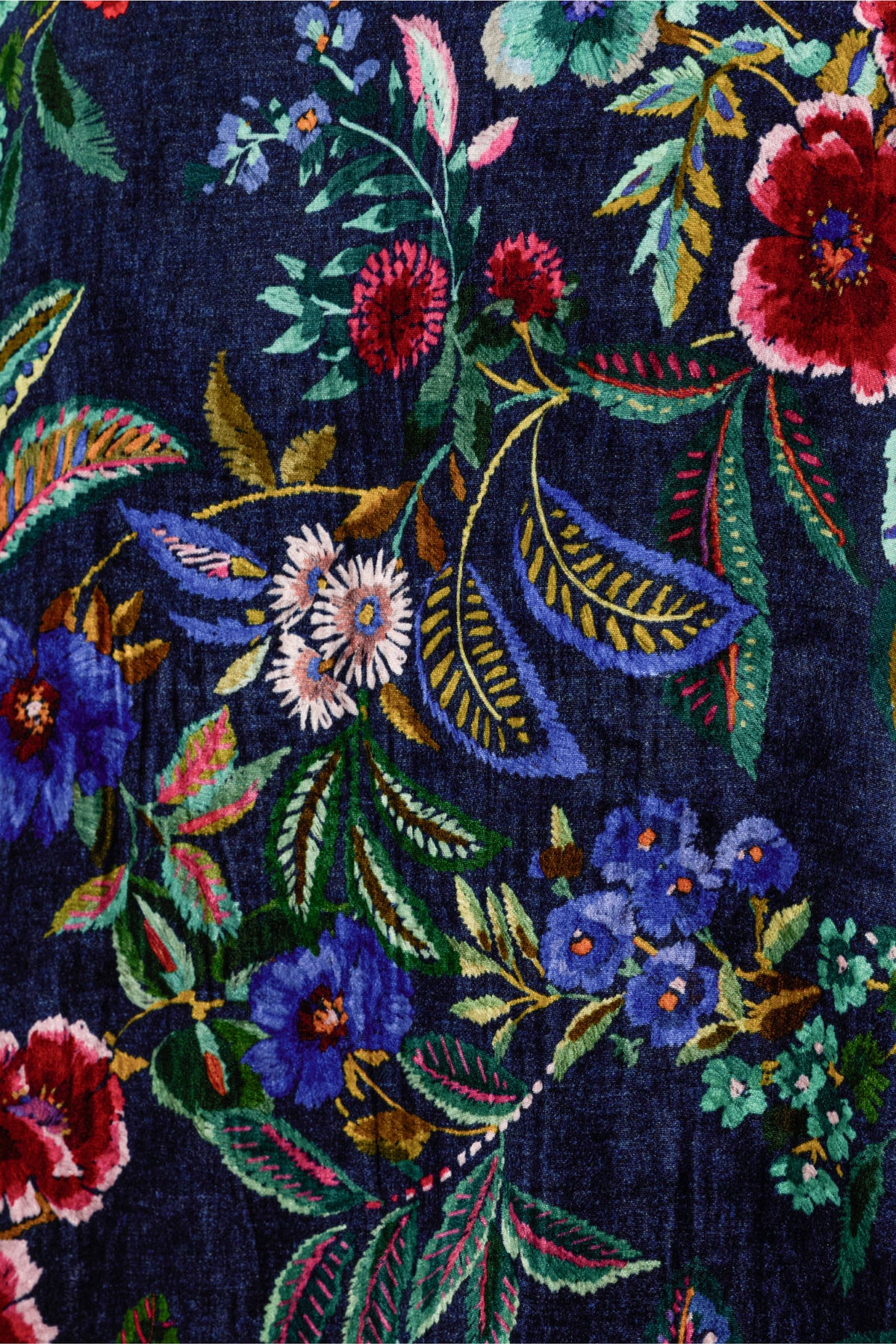 VELVET CROPPED KIMONO-ISOLEI PRINT-JOHNNY WAS