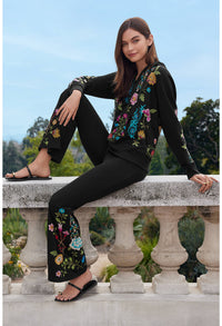 SHERI FLARE LEGGING-BLACK-JOHNNY WAS