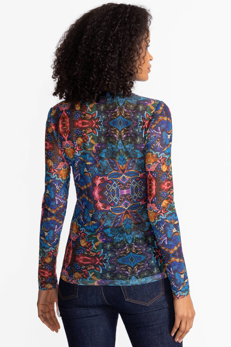 NATALIE LONG SLEEVE MESH TEE-OTTALIE-JOHNNY WAS