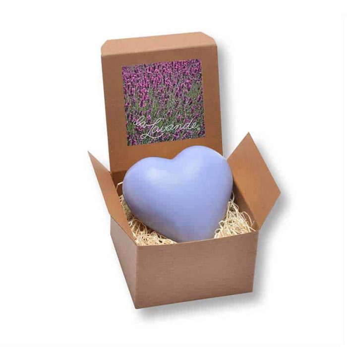 LAVENDER HEART SOAP IN GIFT BOX-LA LAVANDE
