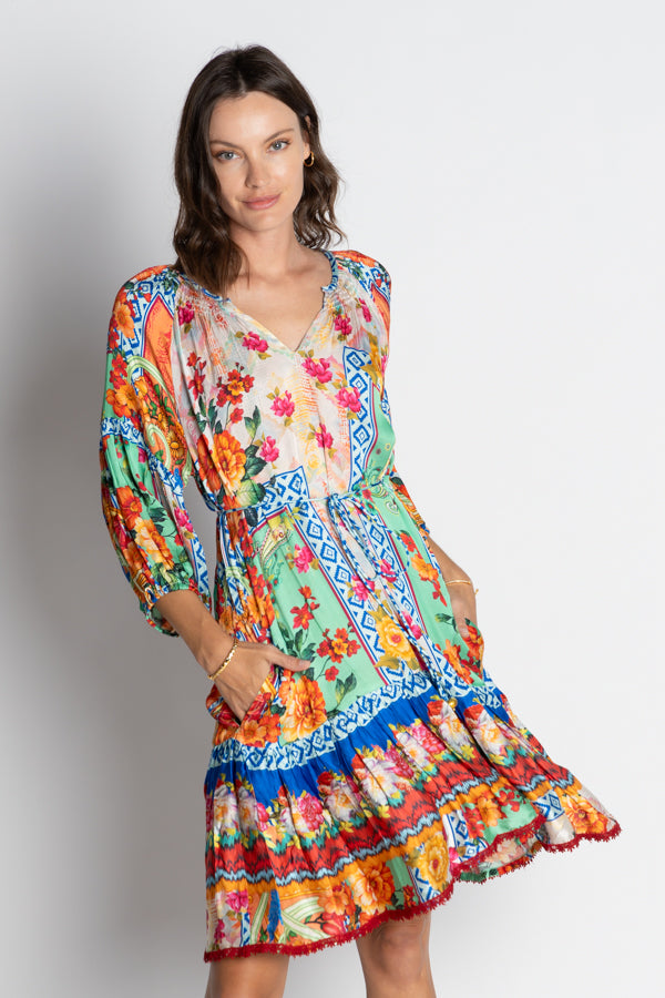 CARLISLE 3/4 SLEEVE DRESS-LULA SOUL