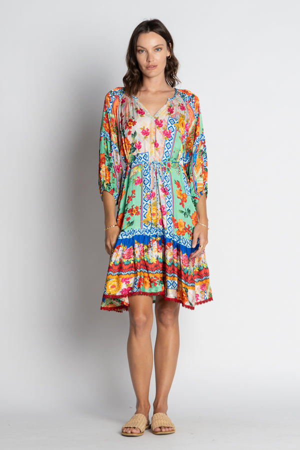 CARLISLE 3/4 SLEEVE DRESS-LULA SOUL