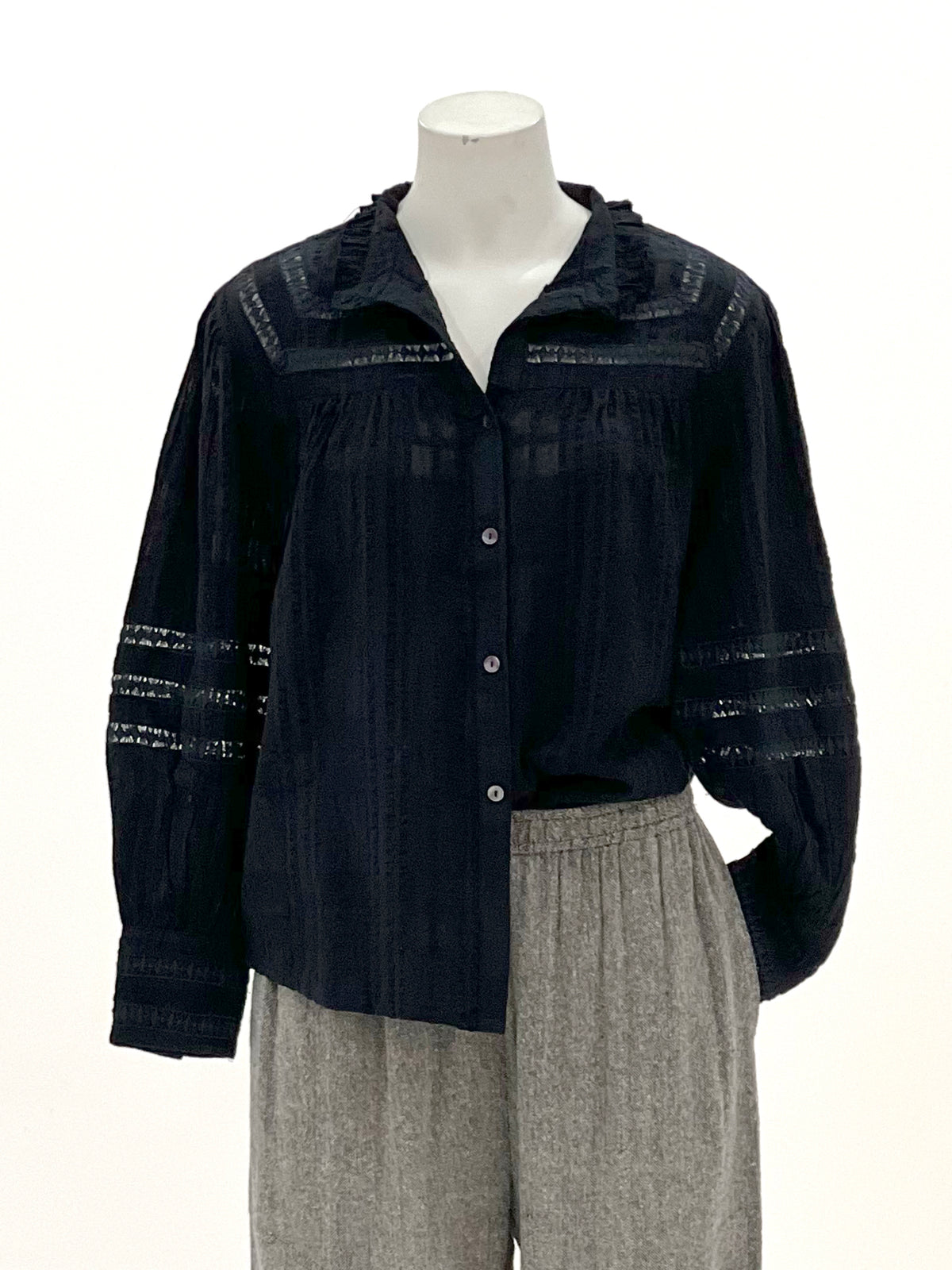 NELLIE SHIRT-BLACK-CIENNA