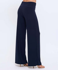 BASIC WIDE LEG PANT-NAVY- LAST TANGO